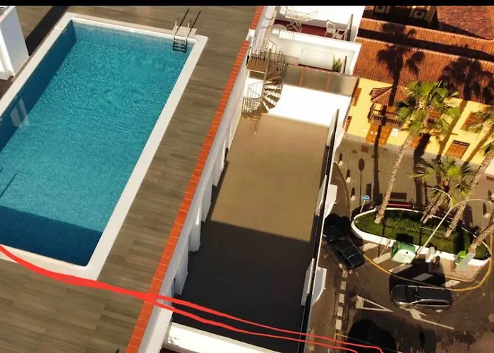 Estudio Atico Sol Y Playa Piscina アパート *